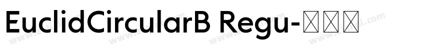 EuclidCircularB Regu字体转换